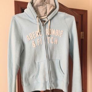 A&F Light blue hoodie